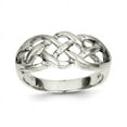 thumbnail image 1 of 925 Sterling Silver Woven Celtic Ring Claddagh, 1 of 6