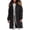 Black/Natural, variant on Women's Winter Jacket - Heavyweight Long Length Bubble Puffer Parka (S-3X)