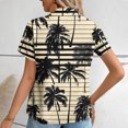 thumbnail image 4 of Rezuofi 2 Pcs Womens Short Sleeve Button Down Shirts Hawaiian Tropical Floral Printed Casual Camp Shirts Blouse Summer Tops 2025, 4 of 6