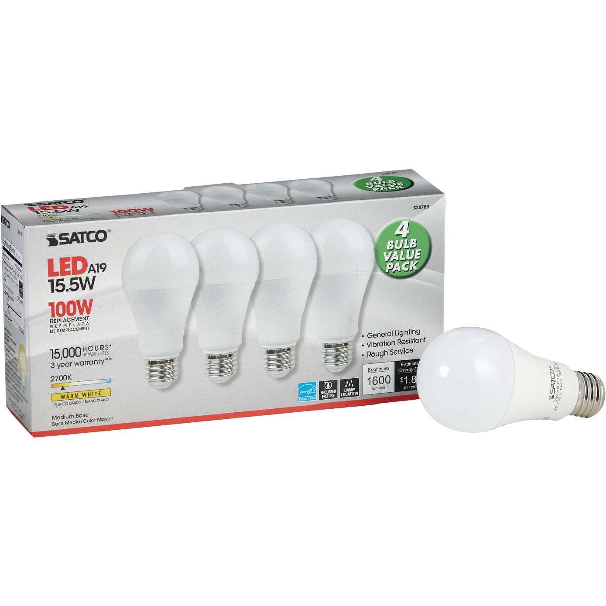 LED LIGHT BULB 1600LUM (Pack of 1)