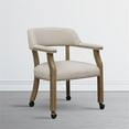 thumbnail image 6 of Comfort Pointe Millstone Beige Sand Fabric Upholstered Caster Game Chair, 6 of 9