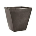 thumbnail image 3 of Tusco Products Cosmopolitan Square Garden Planter, Espresso, 18", 3 of 3