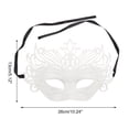 thumbnail image 2 of Unique Bargains 1 Pc Crown Party Mask White Plastic, 2 of 5