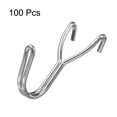 thumbnail image 3 of Uxcell 100pcs Pegboard J-Hook Stainless Steel J Style Peg Board Display Hook for Hanging Jewelry Necklaces, 3 of 6