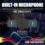 8K Caméra Webcam pleine haute définition Webcam Fill Caméra de lumière de remplissage automatique avec caméra d'ordinateur micro