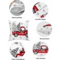 thumbnail image 6 of Xmas Tree Buffalo Plaid Decorations Pillow Covers 20x20 Set of 2, Cotton Linen Reversible Throw Pillows Covers for Outdoor Couch Sofa Living Room, Truck Snowflake Couch Pillows Cushion Cover, 6 of 6