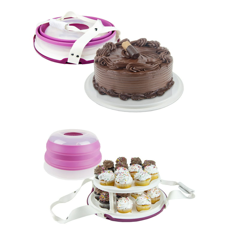 Collapsible Cupcake & Cake Carrier