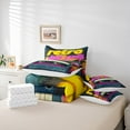 thumbnail image 5 of Feelyou Retro Disco Music Bedding Comforter Set 7pcs, Happy Beach Party Queen Bedding Sets, Teen Boy Girl Kid Queen Sheet Sets, Super Cozy Room Decor, 5 of 7