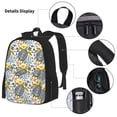 thumbnail image 3 of Disketp Sea Turtle Mochila Estampada de Gran Capacidad con Lonchera y Estuche, Set de 3 Piezas para Estudiantes, 3 of 7