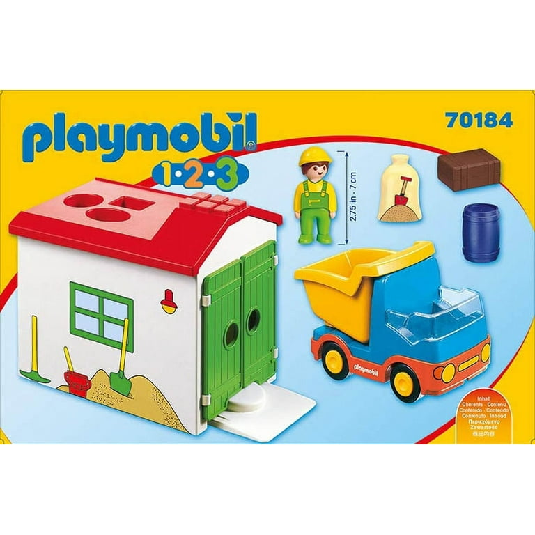 PLAYMOBIL 1.2.3 Truck with Garage 