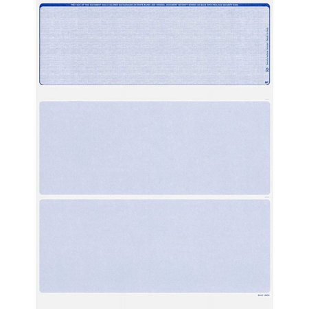 500 BLANK COMPUTER CHECKS ON TOP - LINEN BLUE