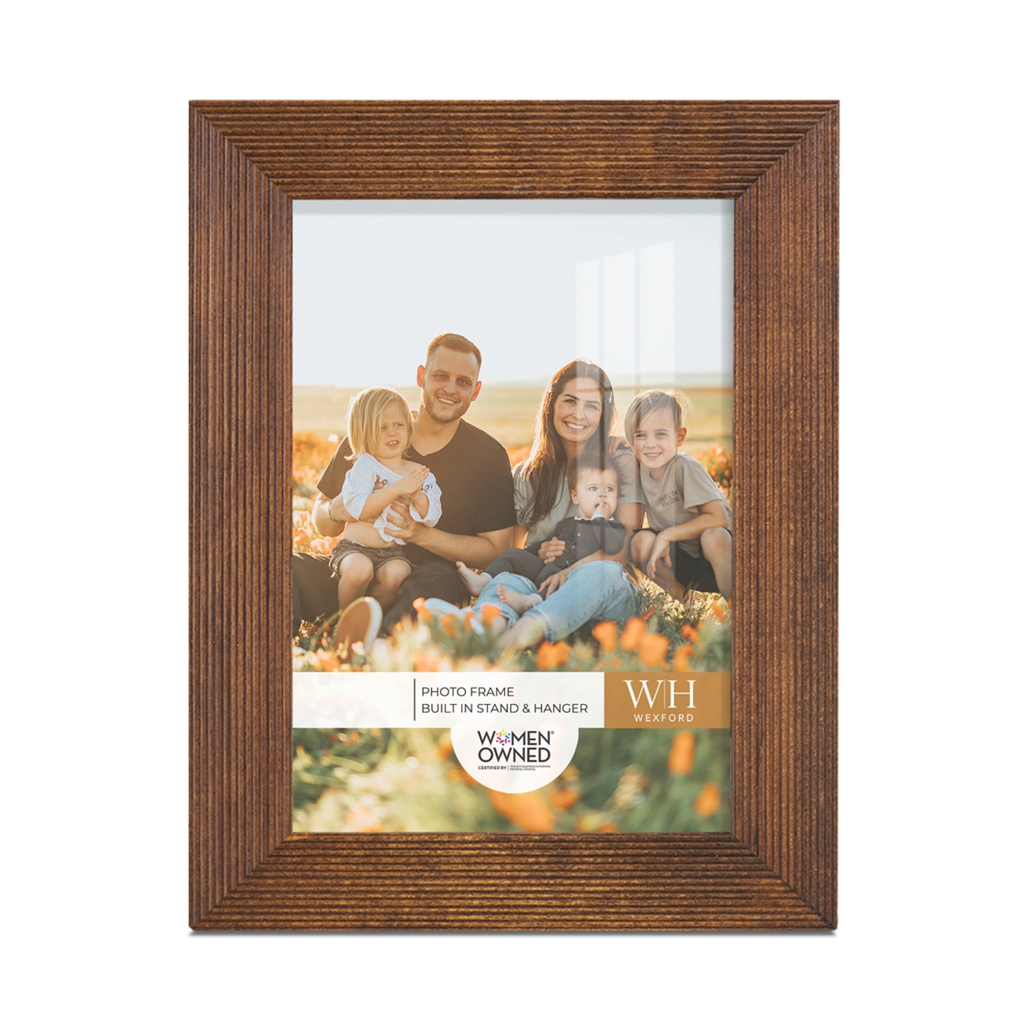 Traditional Walnut Tone Picture Frame, 3.5 x 5