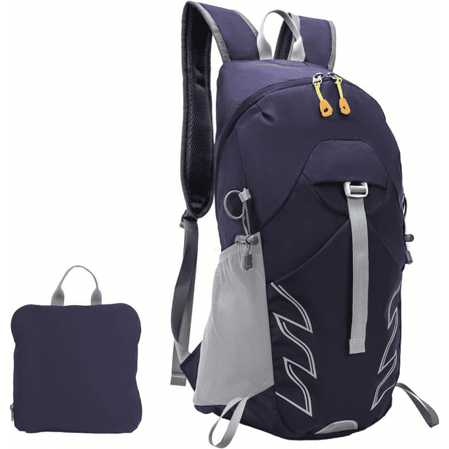 20L Small Lightweight Foldable Hiking Backpack - Hydration Compatible Daypack for Cycling Hiking Travel & Camping