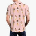 thumbnail image 2 of Polo Shirts for Men, Funny Cartoon Cat Cone Cuteness Casual Mens Polo Shirts Short Sleeve Button Down Classic Mens Golf Polo Shirts, 2 of 7