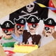 thumbnail image 4 of Set de sombreros de pirata CHRIMISS con parche de ojo de pirata y bigote, 48 piezas, para niños, 4 of 4