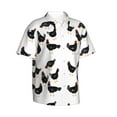 thumbnail image 2 of Balery Funny Chicken Print Men's Hawaiian Shirts Short Sleeve Beach Shirt Relaxed Fit Vacation Button Down Shirts-XX-Large, 2 of 9