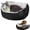 Black - New & Improved, variant on Evelots Pet Bed for Small Dogs/Cats, Removeable Machine Washable Sherpa Insert/Fleece Lining/Non-Slip Bottom-Assorted Colors