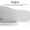 thumbnail image 5 of Zapatillas Spa Bolso Pantuflas de punta cerrada de cáñamo de algodón color sólido 29x11cm para invitados para mujeres y hombres, 5 of 5
