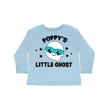 

Inktastic Cute Poppy s Little Ghost with Stars Gift Toddler Boy or Toddler Girl Long Sleeve T-Shirt