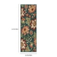 thumbnail image 4 of Mainstays Farmhouse Oversized Floral Teal Multicolor Indoor Hallway Runner Rug, 1'10"x5', 4 of 9