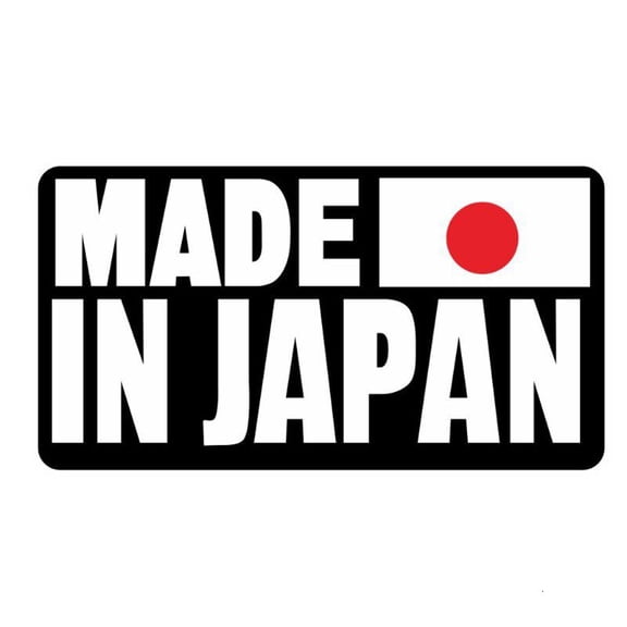 Fashion Universal for Creative Cartoon Fun Made In Japan Text Reflective Car Window Door Sticker Decal Sunscreen Waterpr