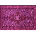 thumbnail image 1 of Ahgly Company Machine Washable Indoor Rectangle Persian Pink Traditional Area Rugs, 2' x 4', 1 of 4