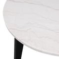thumbnail image 5 of Furniture of America Dorth 45" Round Indoor Dining Table, Black and White, 5 of 7