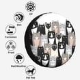 thumbnail image 6 of Kll Colors Cats Tire Cover,Universal Wheel Tire Cover For Trailer, Rv, Suv, Truck,Camper And Many Vehicle,(15 Inch), 6 of 7