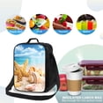 thumbnail image 4 of Bingfone Beach Starfish Shell Reusable Insulated Lunch Bag Cooler For Work School Picnic Or Travel, 4 of 7