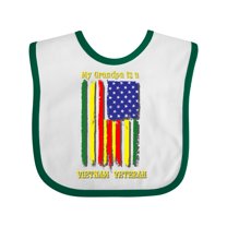 Inktastic My Grandpa is a Vietnam Veteran Boys or Girls Baby Bib