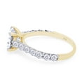 thumbnail image 4 of 2 1/3 Carat Round Cut Lab Created Moissanite Diamond Solitaire Engagement Wedding Ring In 14K Yellow Gold Over Sterling Silver(G-H Color,2.30 Cttw)-5, 4 of 8
