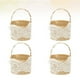 thumbnail image 3 of KAKOWELY 4 bolsas de regalo para niños, bolsas de lino decorativas, cestas pequeñas para flores, bolsas para guardar dulces, suministros para bodas y Navidad., 3 of 4