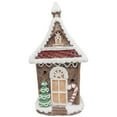 thumbnail image 2 of LED Lighted Gingerbread House with Christmas Tree and Candy Cane - 18.5", 2 of 8