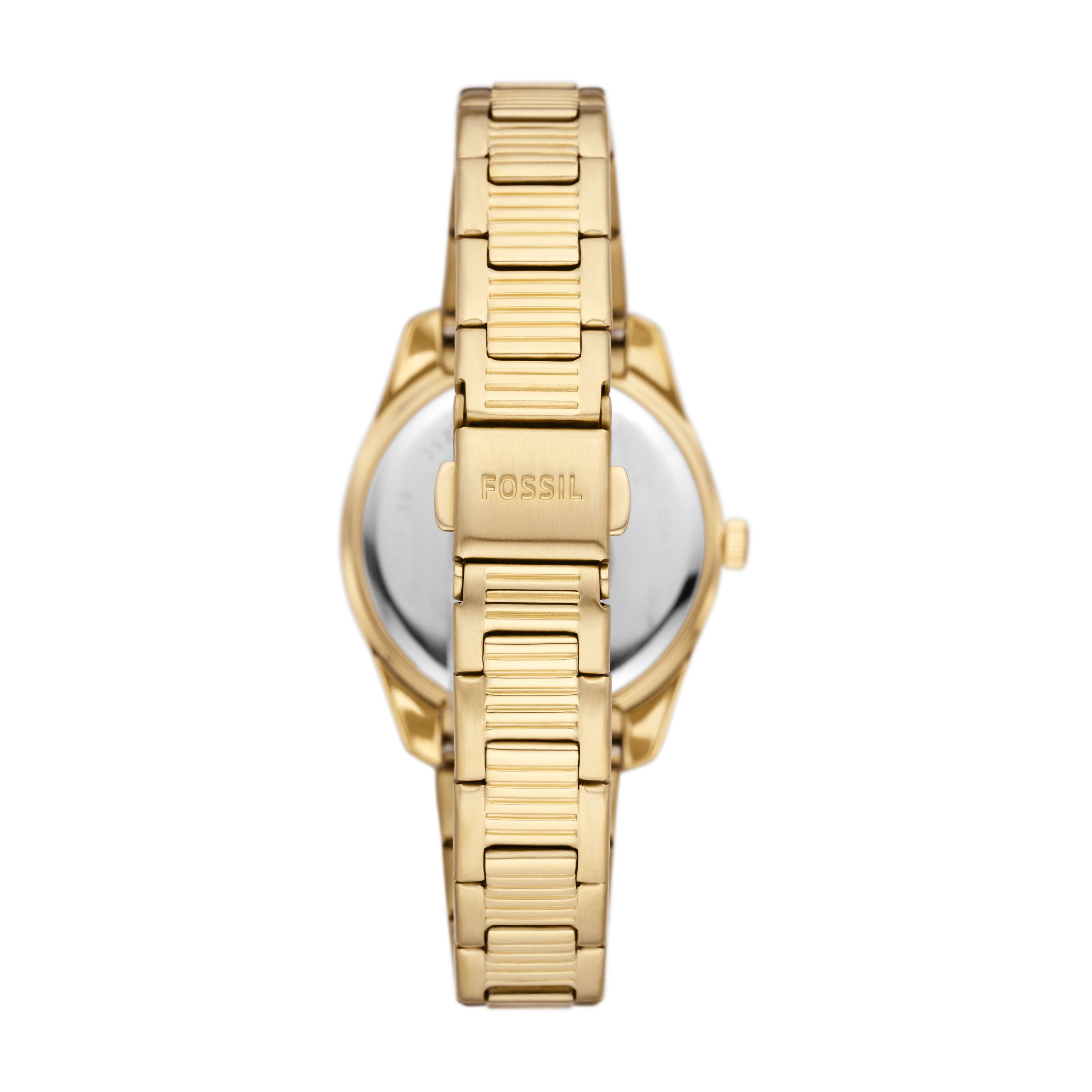 scarlette three hand day date two tone stainless steel watch