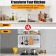 thumbnail image 2 of Qinaqin 30" x 30.7" Stainless Steel Range Backsplash con Estante cm de Anchoall Mount Kitchen Back Panel Knife Rack Alturaood Shield Pre- Profundidadrilled de, 2 of 7