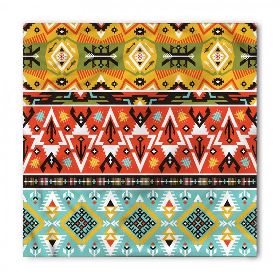 Tribal Bandana, Love and Adventure Aztec, Unisex Head and Neck Tie, by Ambesonne