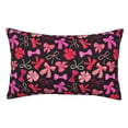 thumbnail image 1 of Fotbe Various pink and red Bow knots Funda de Almohada Decorativa Estilo Occidental, Lujo en Algodón, Fundas para Almohadas King, Cojín Estampado para Decoración del Hogar-14"x20", 1 of 6