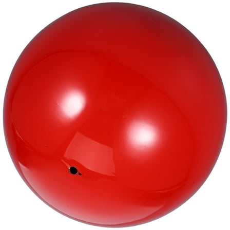 NICEXMAS 1Set Delicate Reflective Ball Stainless Steel Garden Spheres Red 4.7In For Yard Decor