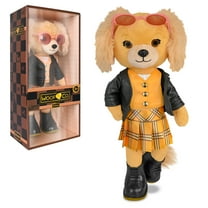 Woof & Co 15-inch Fashion Doll – Briana The Poseable Plush Golden Retriever with Removable Outfit & Accessories, Children Ages 3 