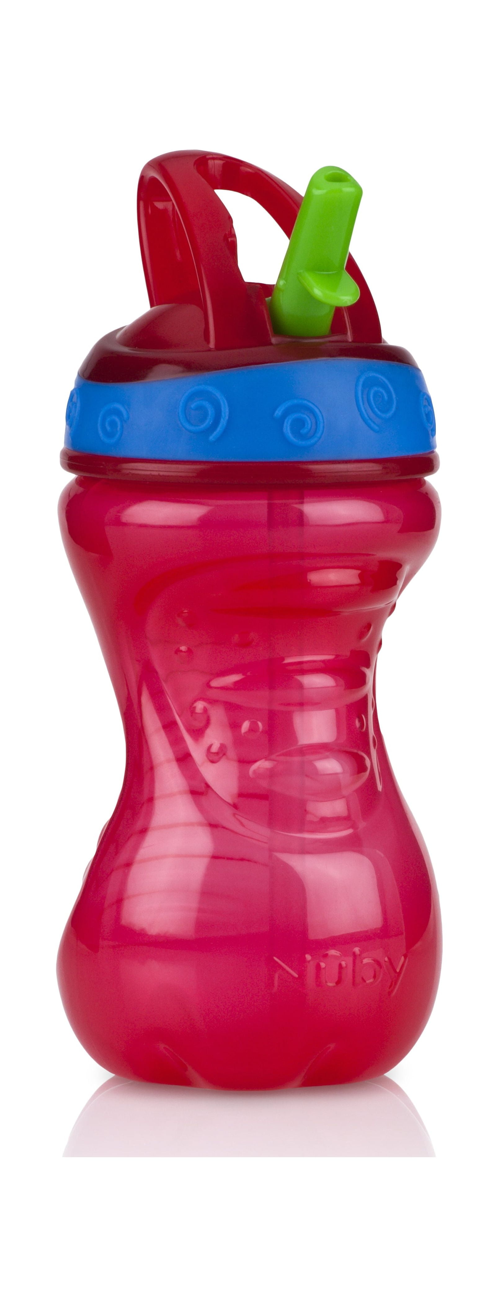 Nuby 2 Pack No-Spill Flip-It Cup, Blue/Red, 10-Ounce - Walmart.com
