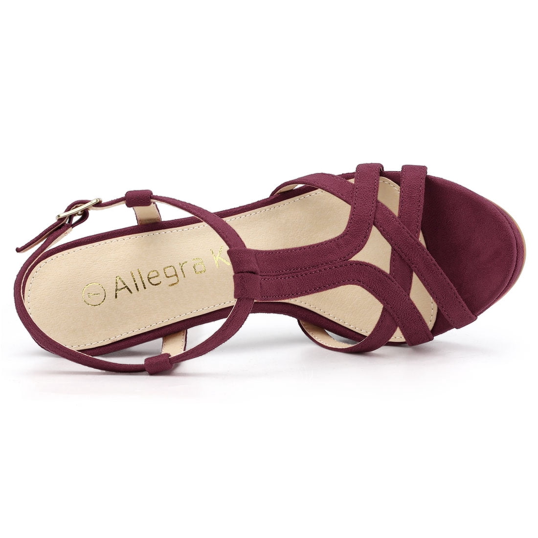 DARING DIVA Women's Slingback Stiletto Heel Sandals Burgundy US 9/UK 7/EU 40