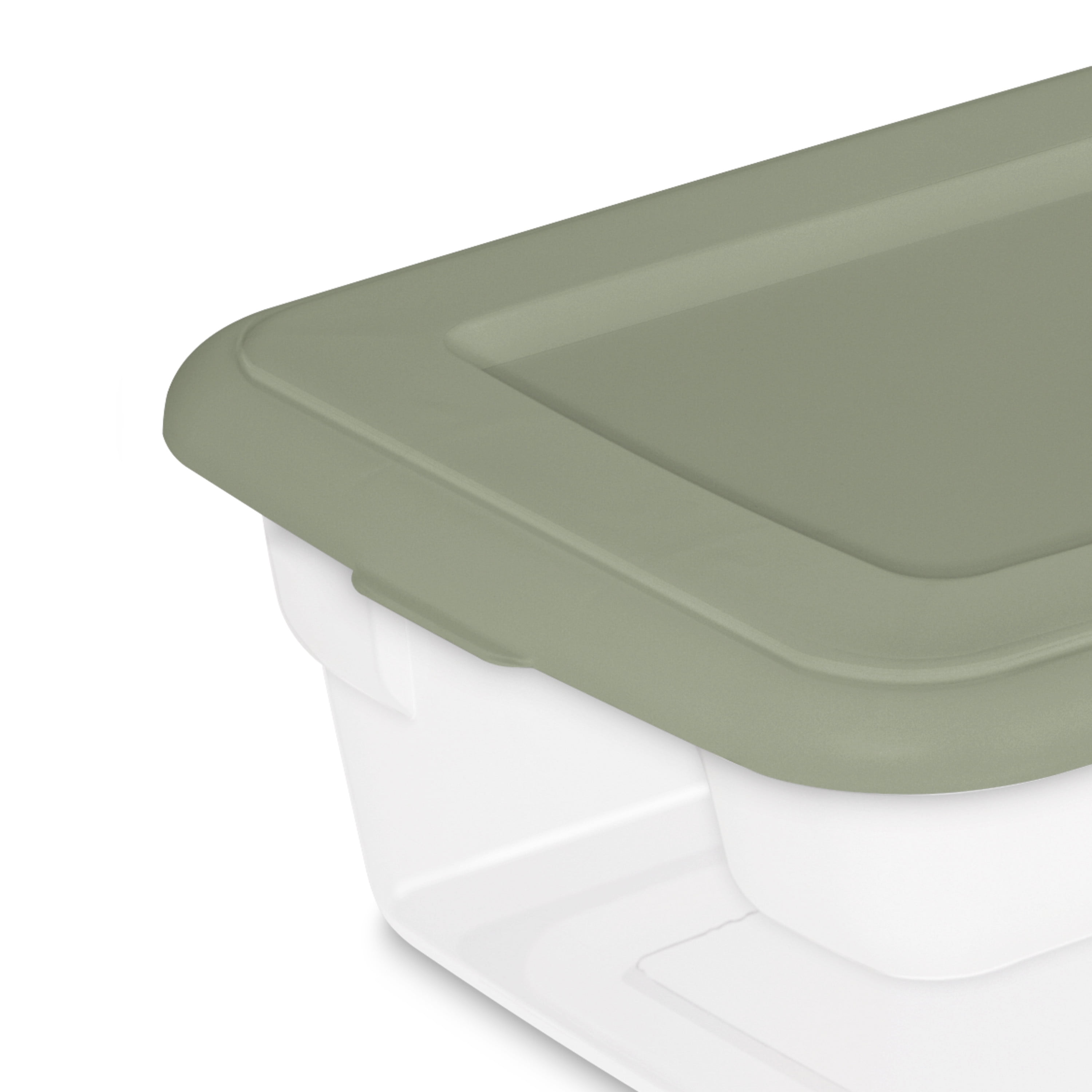 Sterilite Set Of (4) 11.4L Boxes – Green, STERILITE BTC25 4/11.4L SET