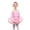 X4 Pink, variant on Ticikt Girls Dance Ballet Leotard with Skirt,Lace Sleeves Ballerina Gymnastics Outfit,Color:Green,Size:8-9 Years