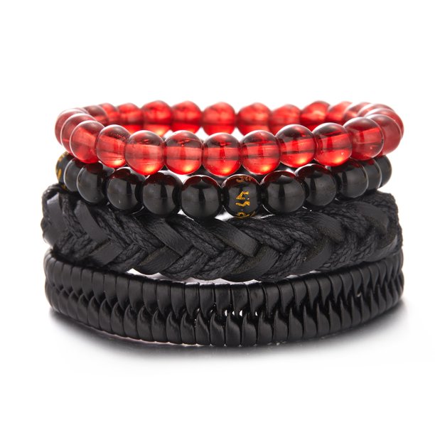 Pulseras para hombre, pulseras trenzadas de cuero multicapa Vintage, pulseras con forma de hoja de estrella y búho, pulseras con envoltura de cuerda hechas a mano, joyería de regalo para hombre Tan Jianjun unisex