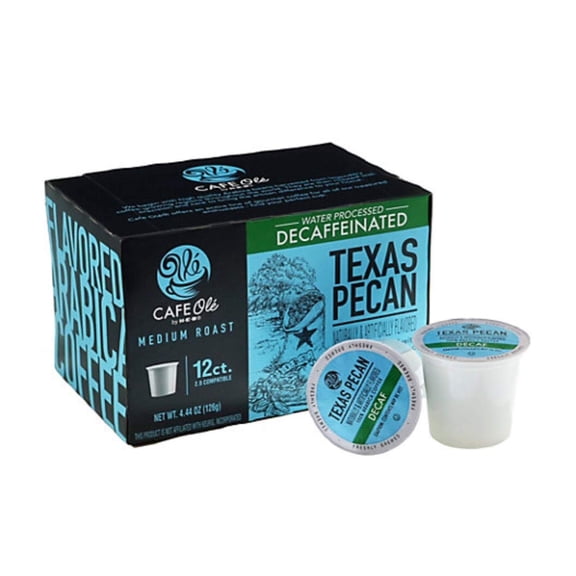 Texas Pecan DECAF k-cup coffee 12. . (Pack of 2)