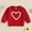 Red, variant on SGFCWSX Girls Crew Neck Sweatshirt Print Oversized Pullover Top Baby Fleece Soft Sweatshirts White Size 18 Months