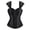 Black, variant on Corset Top with Straps Women Lace Zipper pu Bustier Gothic Lingerie Plus Size Basque Red 7XL