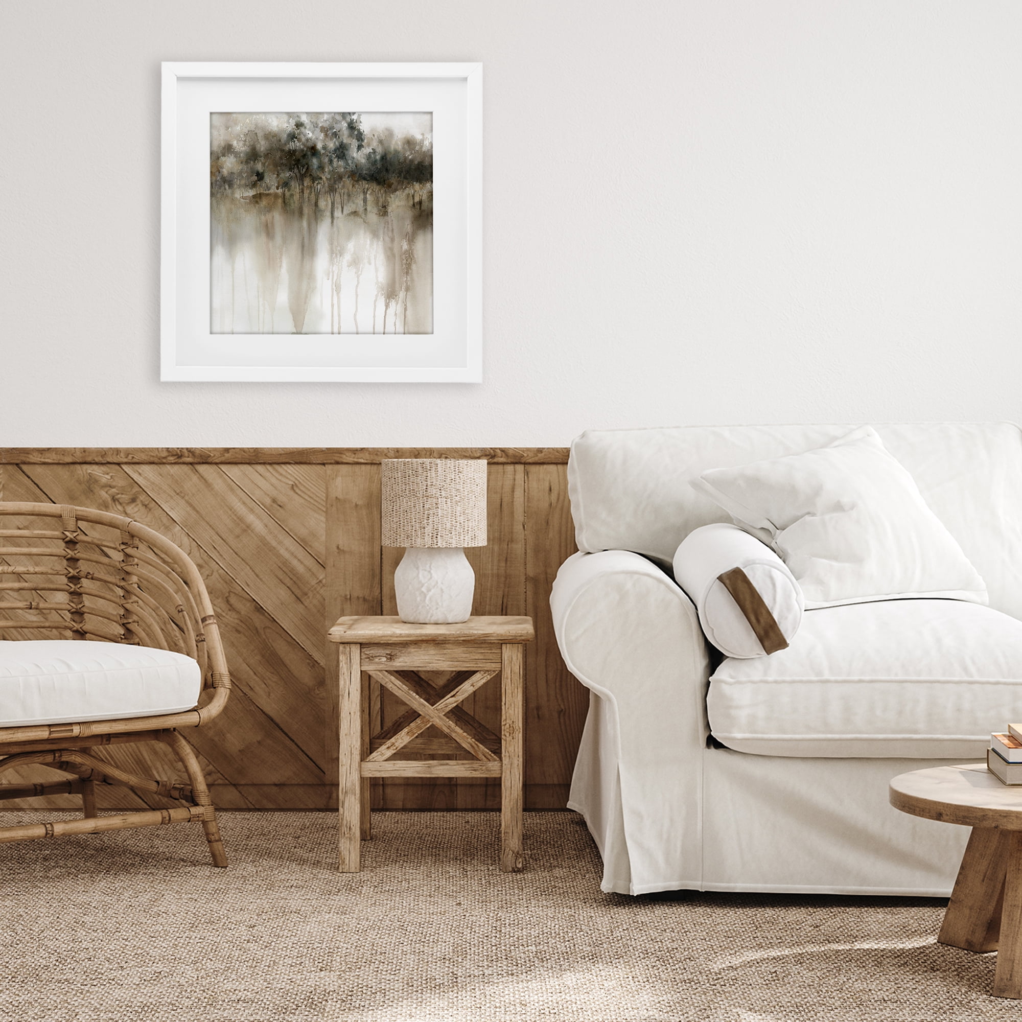 Stupell Industries Forest Edge Illusion White Framed Print Under Glass, design by Carol Robinson