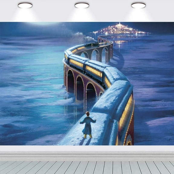 The Polar Express school Backdrop Party Supplies Taspestry Background Banner Birthday Wall Decor Poster Lover