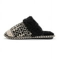 thumbnail image 6 of MUK LUKS Women's Frida Scuff Slippers - Black Cream, S (5-6), 6 of 9
